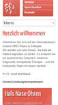 Mobile Screenshot of hno-waldkrankenhaus.de